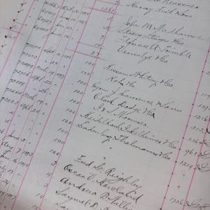6 Antike Eisenbahn-Ledger-Seiten - 1800&#39;s Ledger-Papierpackung - Junk-Journalzubehör - Ephemera - Eisenbahn Ephemera