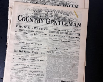 Antique Farming Magazine - Junk Journal Supplies - Vintage Ephemera - Antique Garden Ephemera