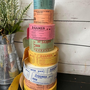 Vintage Tickets - Lot von 75 Tickets - Junk Journaling Ephemera - Scrapbooking - Vintage Papier - Vintage Karneval Tickets