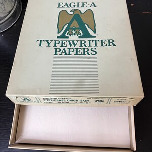Vintage Typewriter Paper. Onion Skin Paper. Tracing Paper