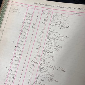 12 pagine di registro antico - Pacchetto di carta registro del 1800 - Forniture per diario spazzatura - Ephemera