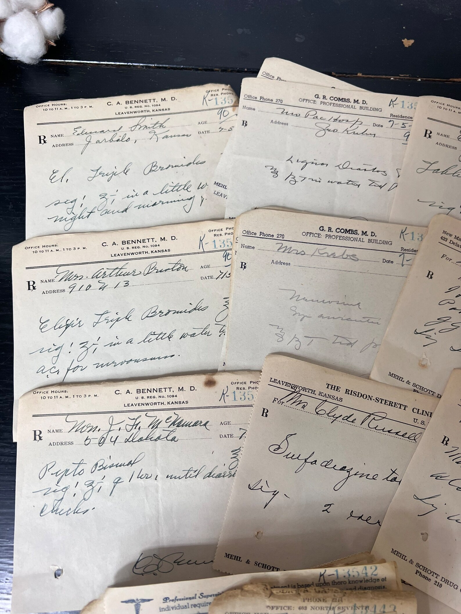 Vintage Prescriptions / Handwritten Medical Prescriptions / Paper ...
