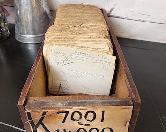 Recetas antiguas / Recetas médicas manuscritas / Papel / Efímeras / Recetas médicas / Juego de 10