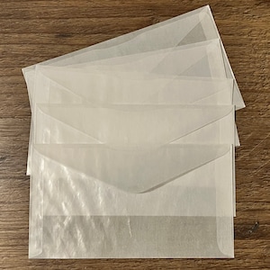 Sobres grandes de celofán - 6 3/4 x 3 3/4” Suministros para diarios basura - Bolsas grandes de celofán