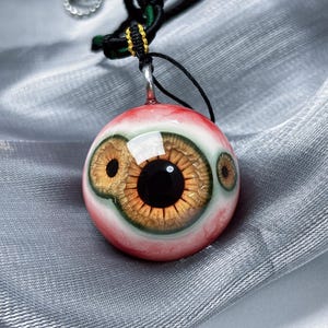 The Substance Eye Necklaces For Goth Jewelry Polycoria Eye Necklace Pendant| Resin Eyeball Necklace For Her Gothic Jewelry Birthday Gift