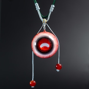 Handmade Resin Eyeball Necklaces For Her Pastel Goth Necklace Pendant Jewelry Goth Gifts for Goth Girl Gothic Bag Charm For Goth