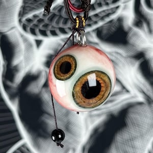 Handmade Resin Eyeball Necklaces Polycoria Eye Necklace Pendant For Goth| The Substance Eye Necklace For Her Gothic Necklaces Jewellery Gift