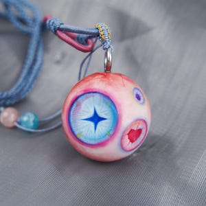 Handmade Resin Eyeball Necklaces For Pastel Goth Eyeball Charm Pendant Jewellery Gothic Necklaces For Her Sailormoon jewelry for Goth Girls