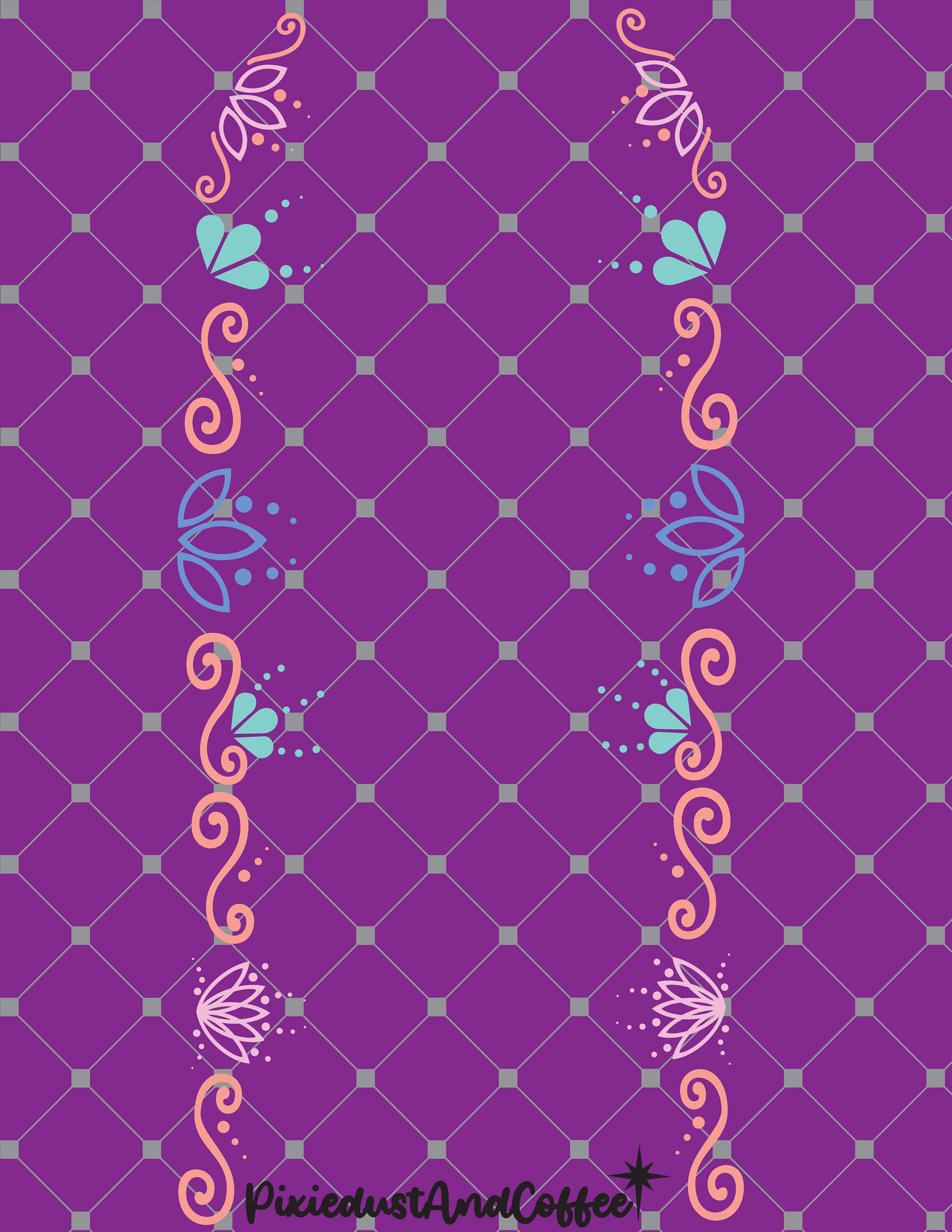 Rapunzel Skirt Hem Design SVG Cut File Etsy