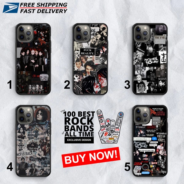 Exclusive Design Inspired By My Chemical Romance Premium Phone Case iPhone 15 14 13 12 Pro Max Case Samsung S24 S23 Ultra Note 20 Plus Case