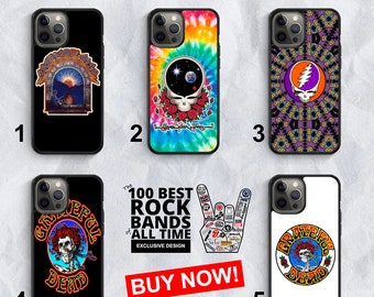 Design exclusif inspiré de la coque de portable premium Grateful Dead pour iPhone 15 14 13 12 Pro Max Coque pour Samsung S24 S23 Ultra Note 20 10 Plus