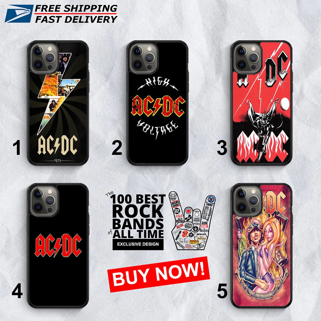 Exclusive Design Inspired by ACDC Premium Phone Case iPhone 15 14 13 12 ...