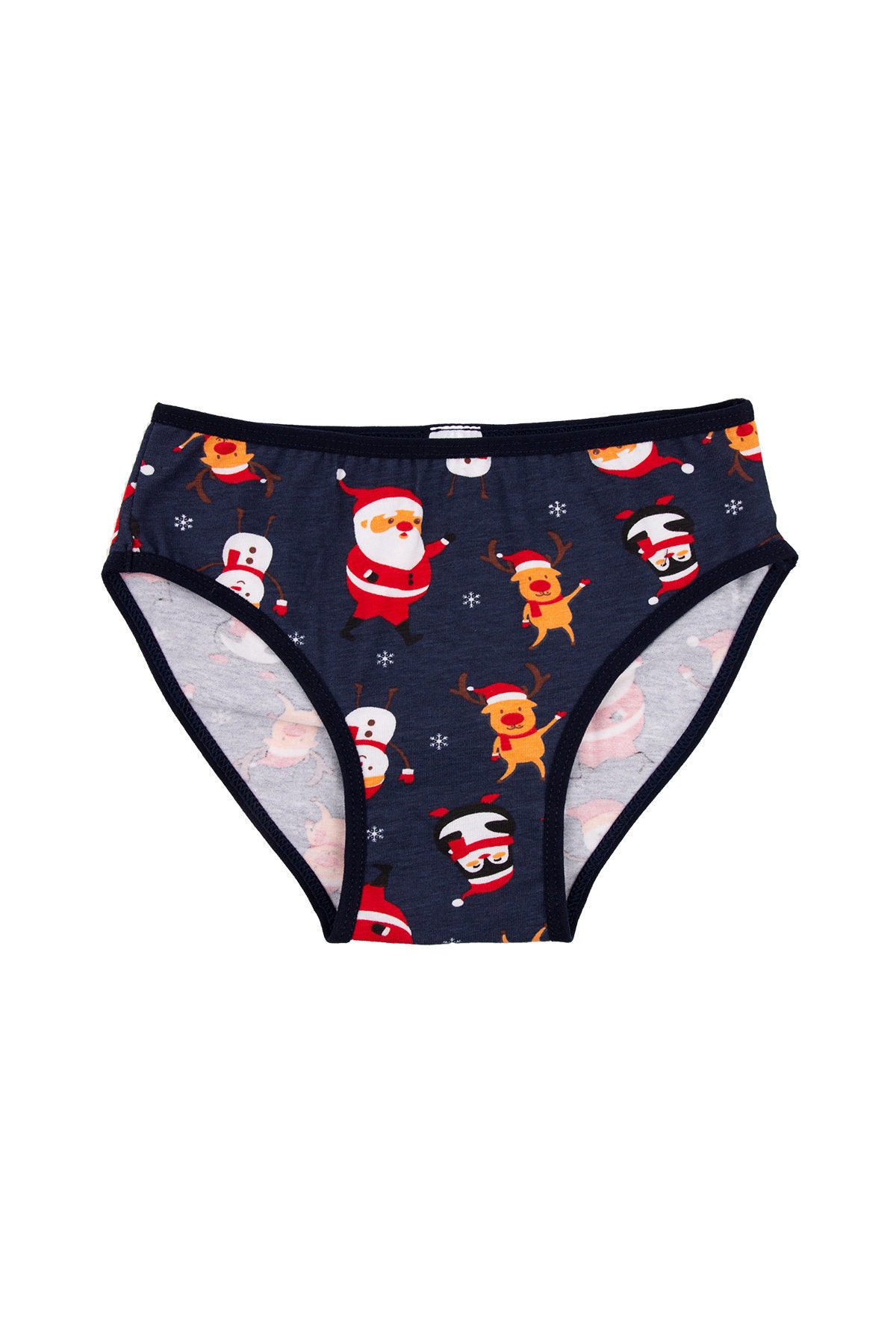 Christmas Slip for Girls 3packs Cotton Underwear New Year Holiday