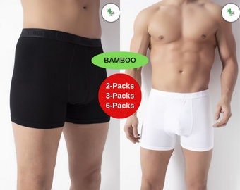 Anatomical Mens Boxer Shorts Bamboo Underwear Mens Pouch Boxer Brief 3 Inch  Leg Boxer Shorts Contrast Seams Seamless Sides Underwear for Men -   Canada