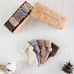 Winter baby socks, wool baby socks, newborn socks, infant socks, baby shower