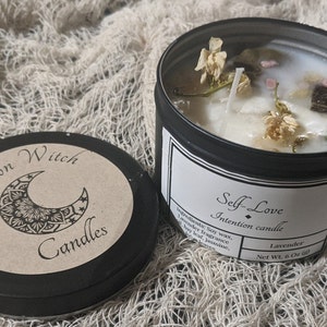 Self-love intention candle