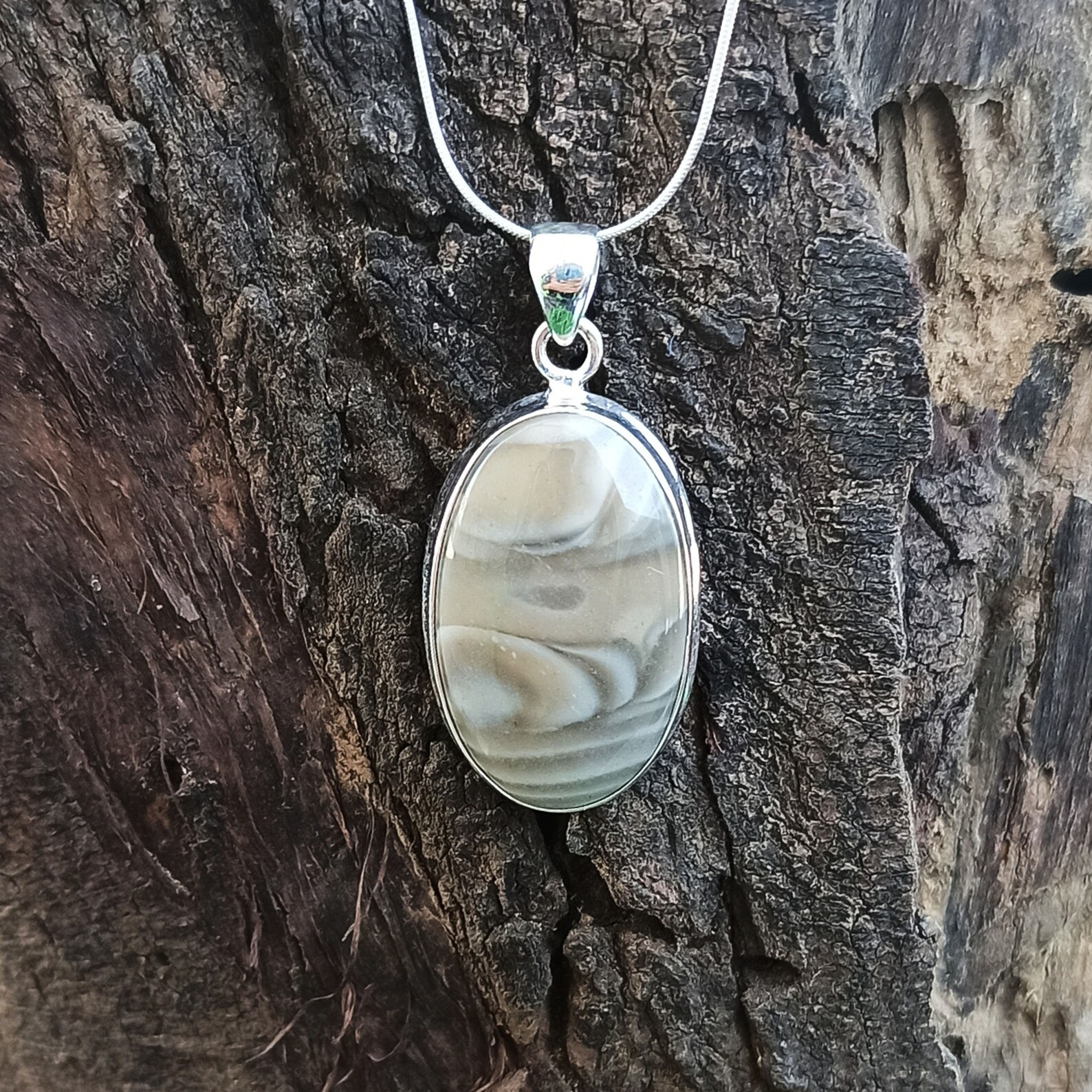 AAA Quality Polish Flint Pendant Gemstone Jewelry 925 Etsy