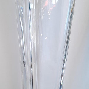 Bohemia Crystal vase from the Triangle collection, Czech made  (130 x 130 x 330) mm
