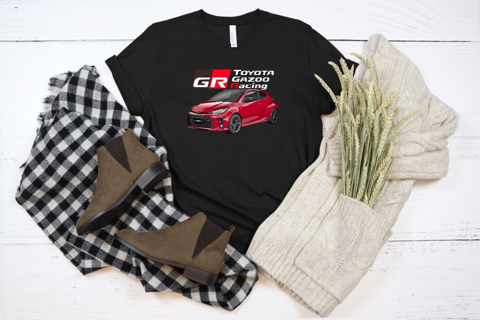 TOYOTA GR YARIS gazoo racing red Classic T-Shirt Fast And | Etsy