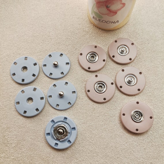 22mm Metal Sew on Snap Buttons 2 Colours Coats and Other Sewing Projects  1pc 