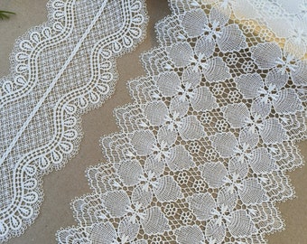 1 metre, Quality white venice Floral Lace Trim, scrap booking, card making, Doll clothing,home decor, wedding 6084FEL