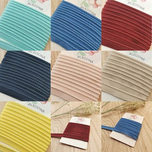 10MM Wide Premium Quality Piping - 7 Colours - Piping Cord -  Polyester/Cotton Mix - Flanged Piping Trim - Made in Japan-5 metres