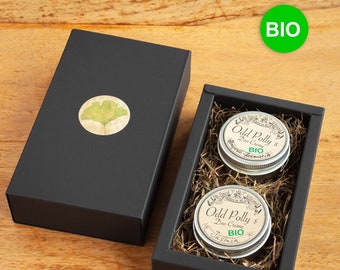 Organic Deodorant Gift Set 'FLOWER' – 2 Deodorant Creams, Warm Note