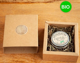 Organic beard wax in a gift box – fragrance of your choice