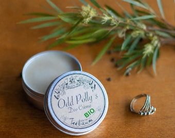 Organic Tea Tree Deodorant Cream, 55g