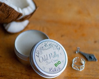 Organic coconut deodorant cream, 55g