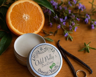 ORGANIC deodorant cream ORANGE-VANILLE, 55g