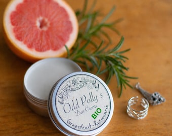 Crema deodorante biologica al pompelmo e rosmarino, 55 g