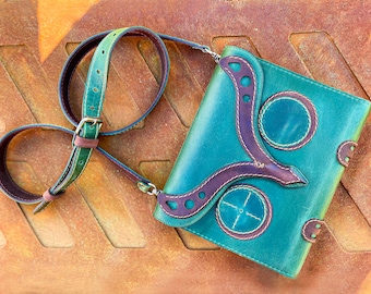 Bolsa de dibujo de cuero personalizada * Funda de álbum A5, A4 con correa para el hombro * Kit de viaje para artistas