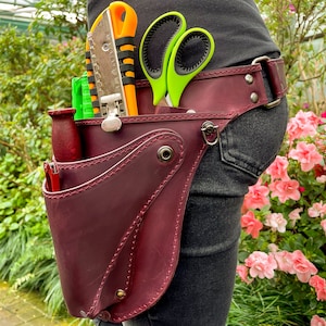 Leder Florist Organizer *Leder Werkzeugtasche *Gartenscherentasche *Floristengürtel *Bauerngürtel