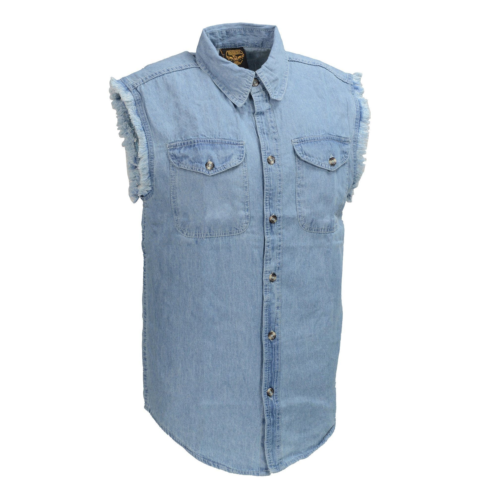 MILWAUKEE PERFORMANCE Mens Denim Sleeveless Shirt MILWAUKEE PERFORMANCE Mens Denim Sleeveless Shirt