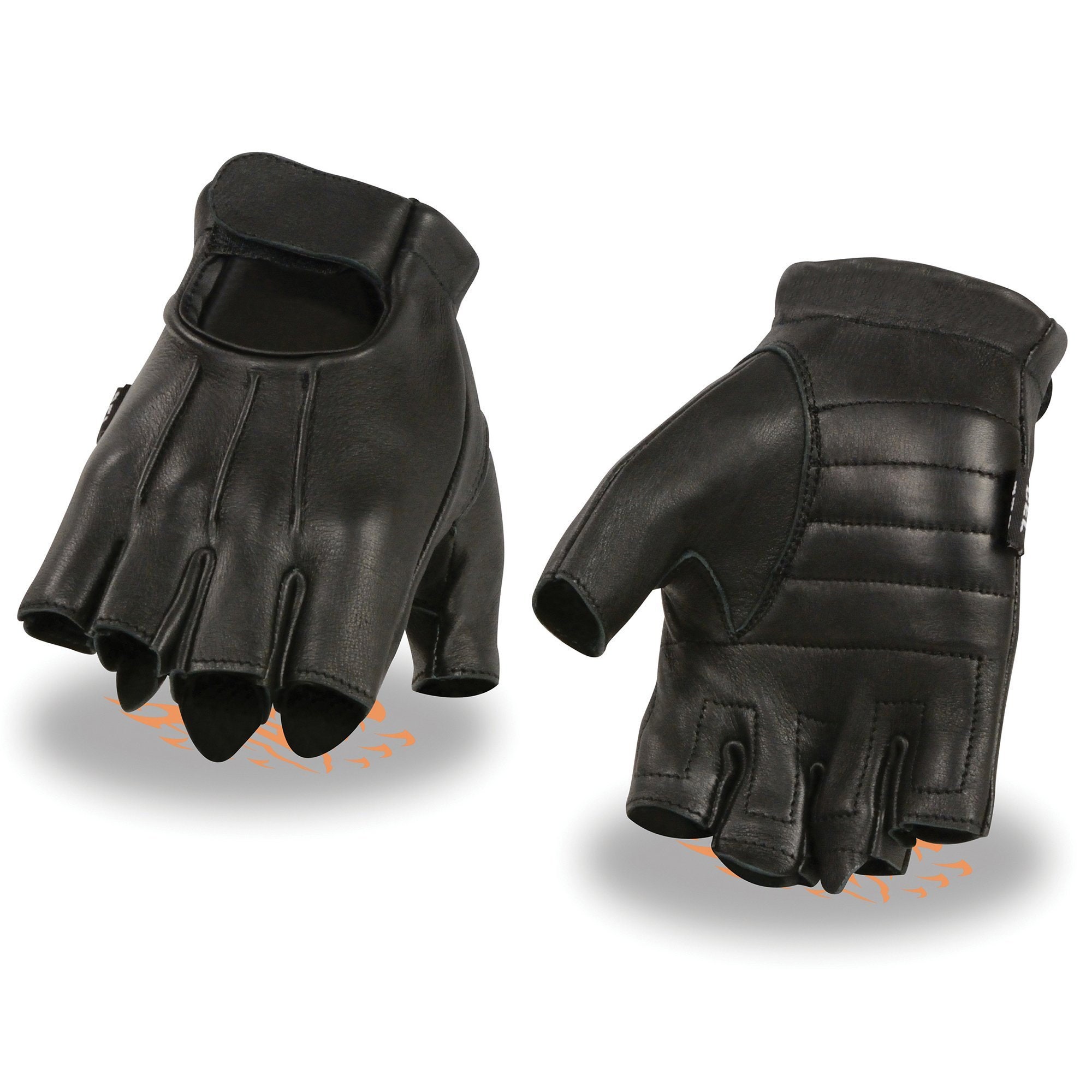 leather no finger gloves