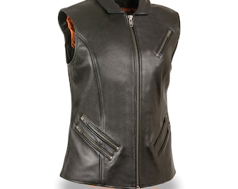 5X-Large Milwaukee Performance SH1955 Ladies Black and Red Textile Vest with Wing Embroidery 5X-Large Milwaukee Performance SH1955 Ladies Black and Red Textile Vest with Wing Embroidery