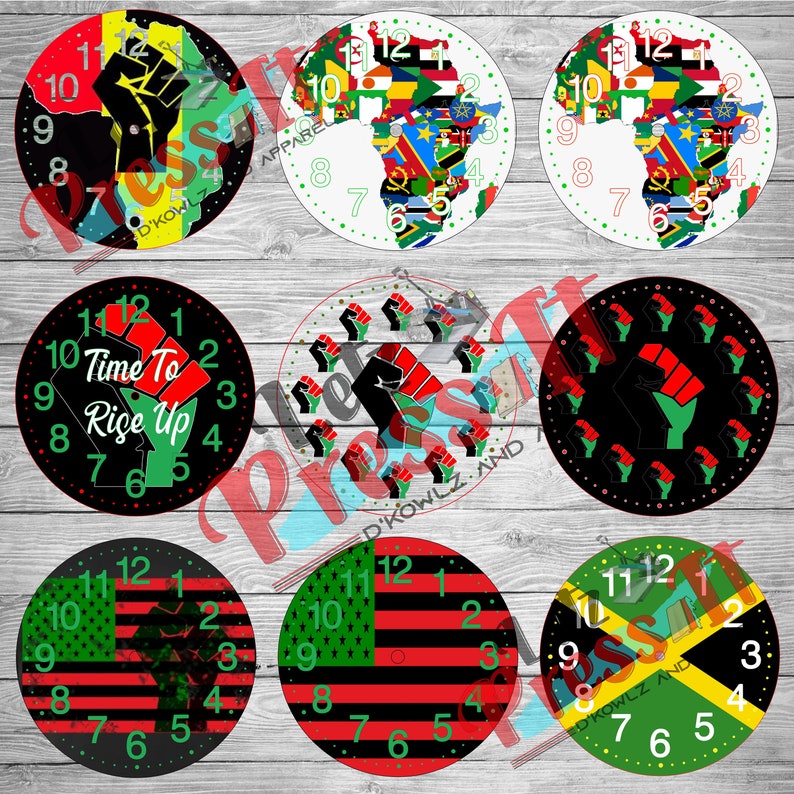 Wal Mart Mainstays 8.78 inch diameter Clock templatesFace templates.