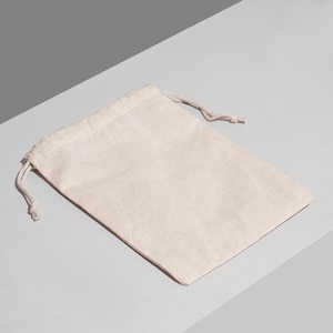 100 pcs of 3 x 4 Inches Cotton Double Drawstring Bags - 100% Organic Cotton Reusable Muslin Bags - Cotton Produce Bags - Storage Bags