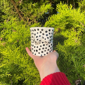 Homemade boob pots - Polka Dot