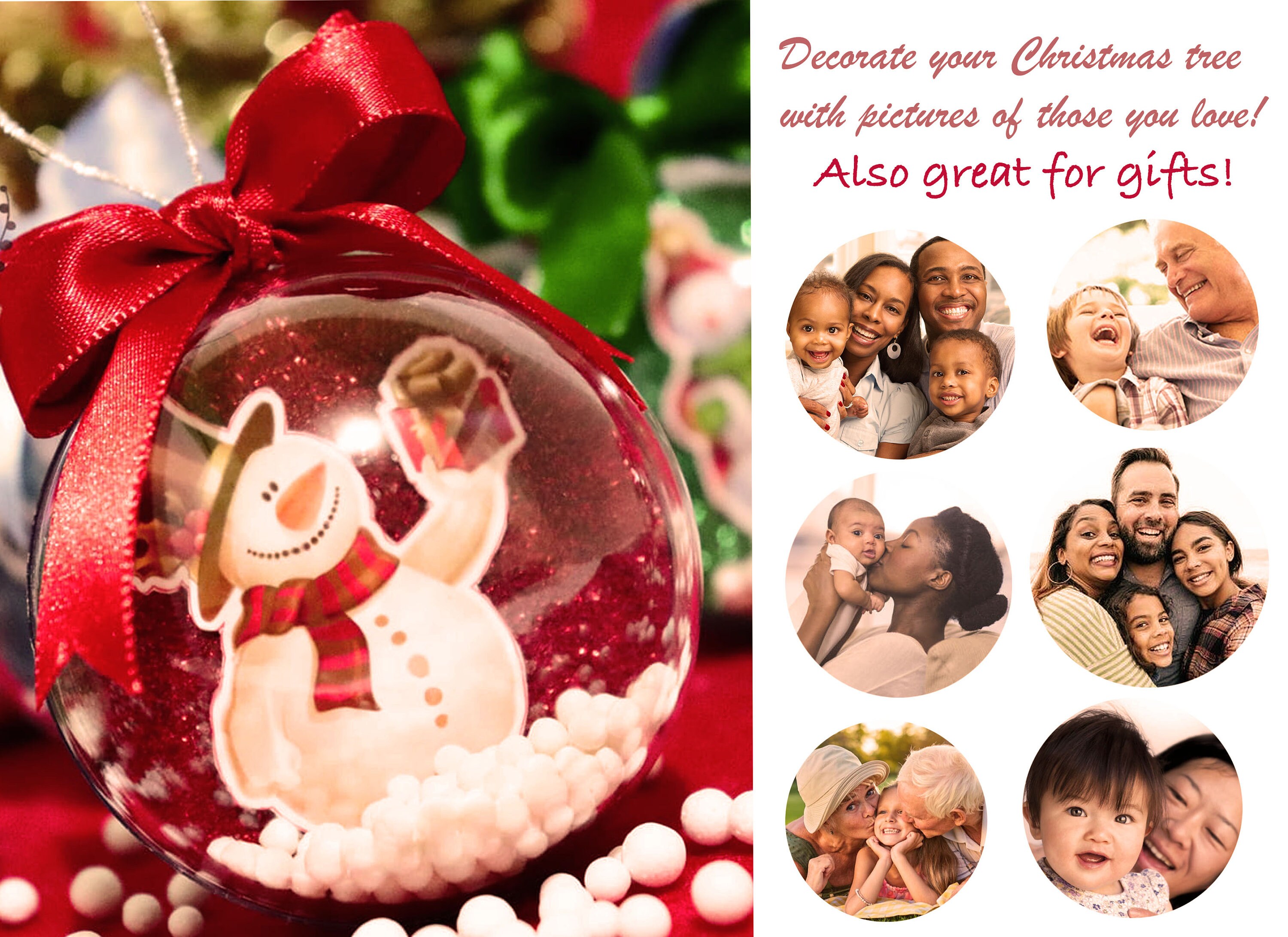 3 Personalized Christmas Ornament Balls Christmas Ornaments  Etsy