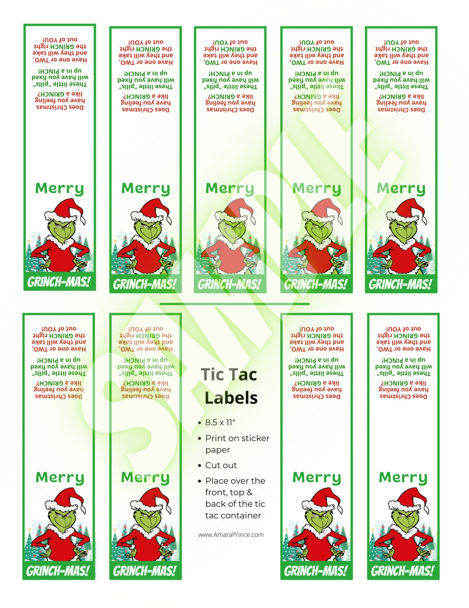 Printable Grinch Pill Labels Etsy Canada Printable Grinch Pill Labels Etsy Canada