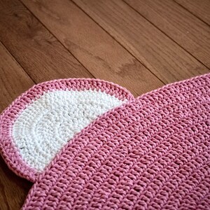 Nursery Rug the Pink Bear Bu Bubbles Nursery Decor Kids - Etsy