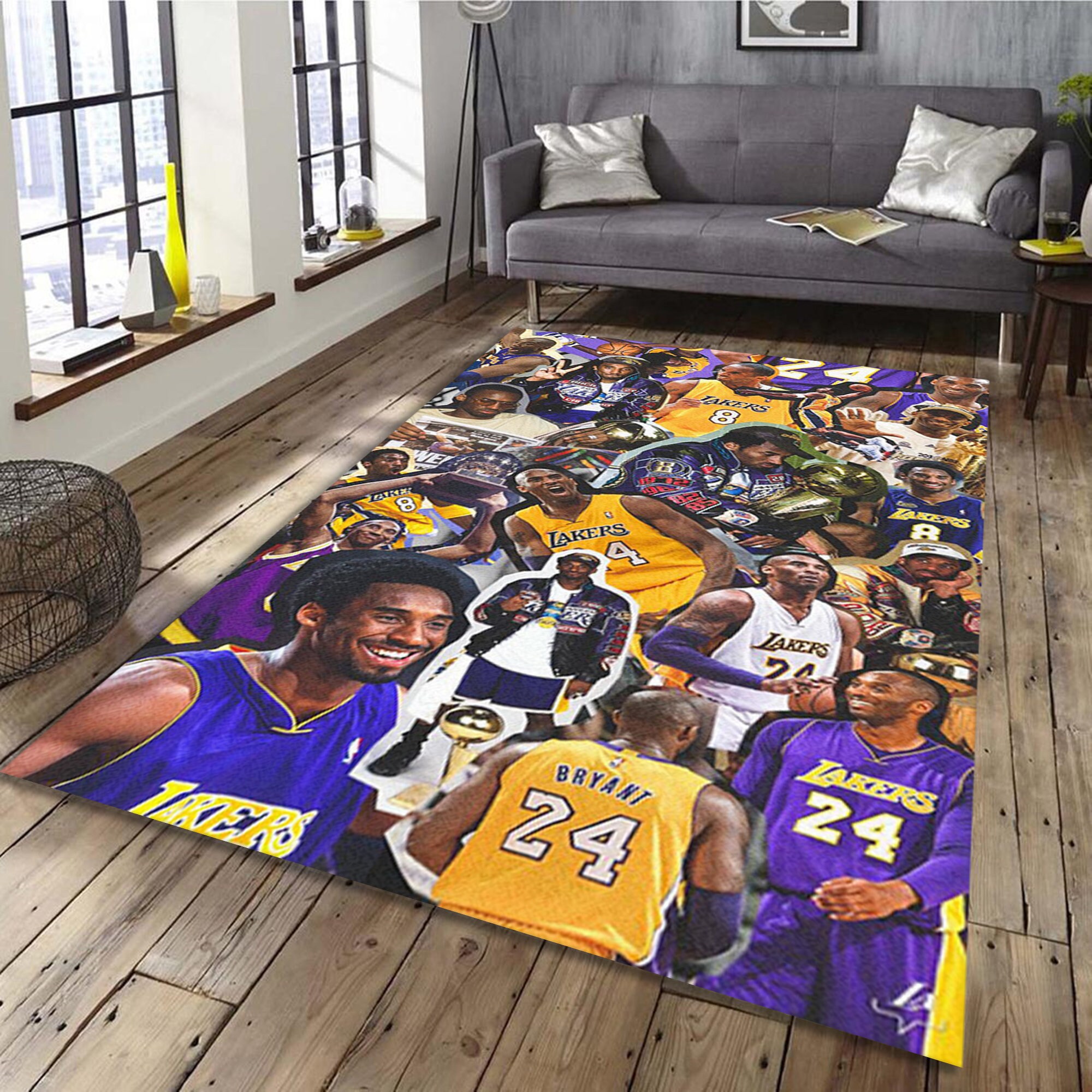 Kobe Bryant Rug Lakers legends Basketball legend Floor Mat Etsy