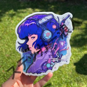 Major Motoko Kusanagi Ghost in the Shell inspired Sticker