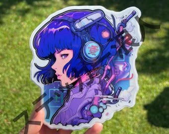Sticker majoor Motoko Kusanagi Ghost in the Shell-geïnspireerde sticker