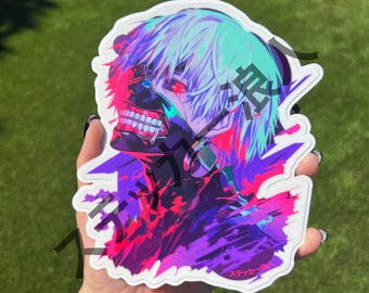 Sticker geïnspireerd door Kaneki Tokyo ghoul
