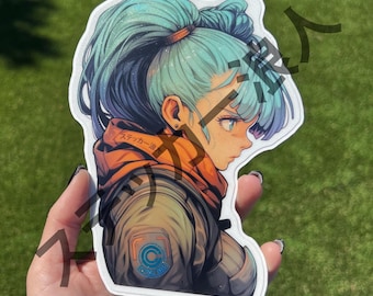 Sticker geïnspireerd op Bulma Dragon Ball
