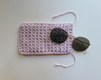 Étui à lunettes de soleil au crochet, fait main