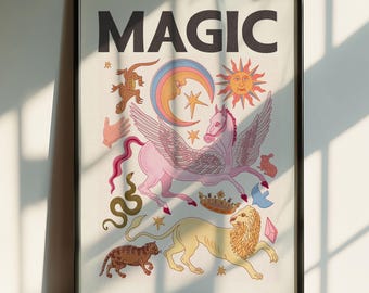 Magic Art Print - Celestial, Cosmic, Mystical - A4 and A3 Print Sizes Available